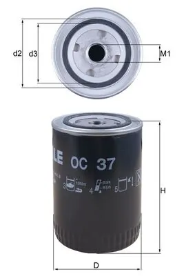 Oil Filter OC 37