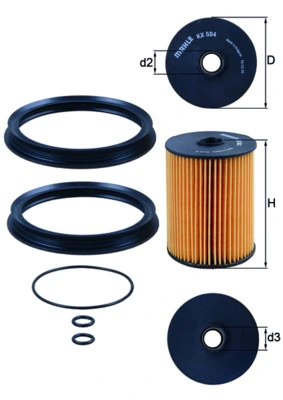 Fuel Filter KX 504D