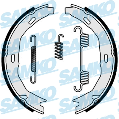 Brake Shoe Set, parking brake 89660