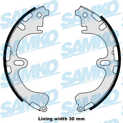 Brake Shoe Set 88800