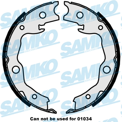 Brake Shoe Set, parking brake 89870