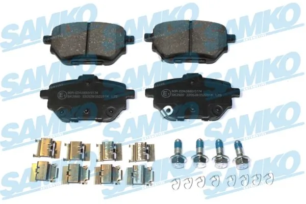 Brake Pad Set, disc brake 5SP2251K