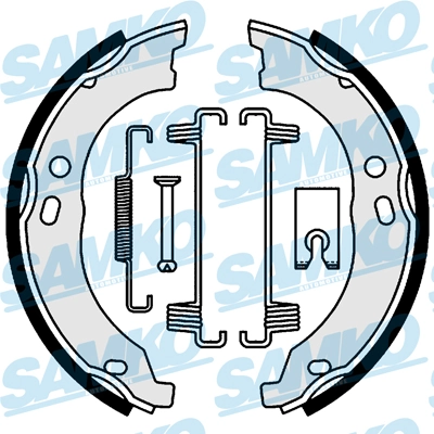 Brake Shoe Set, parking brake 81003