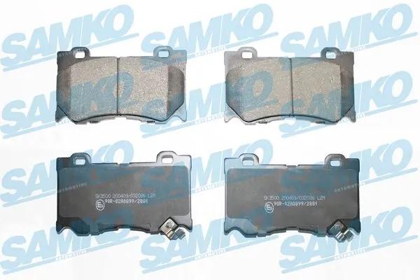 Brake Pad Set, disc brake 5SP2086