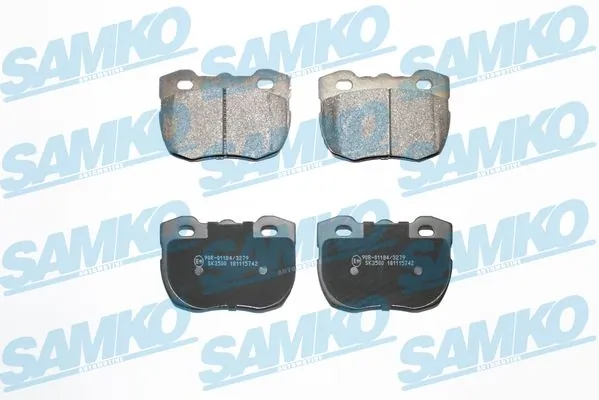 Brake Pad Set, disc brake 5SP742