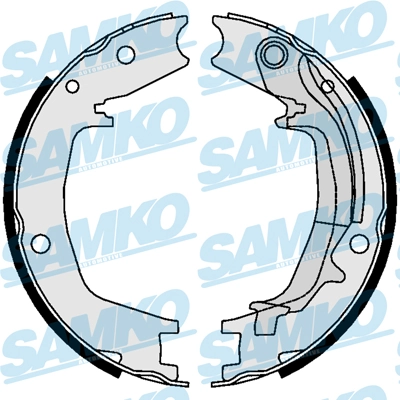 Brake Shoe Set, parking brake 81062