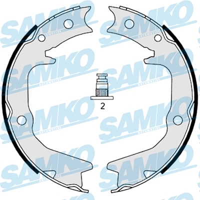 Brake Shoe Set, parking brake 88920