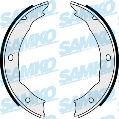Brake Shoe Set, parking brake 88400