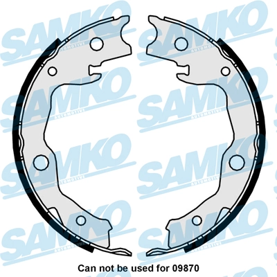 Brake Shoe Set, parking brake 81034