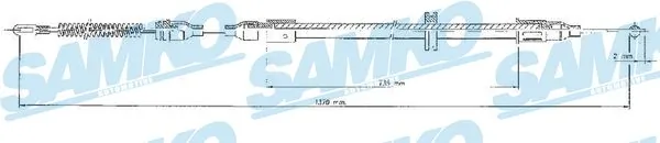 Cable Pull, parking brake C0547B