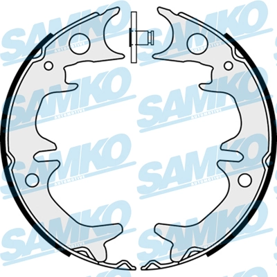 Brake Shoe Set, parking brake 88380