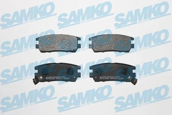 Brake Pad Set, disc brake 5SP518