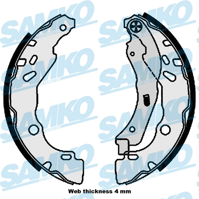 Brake Shoe Set 81111