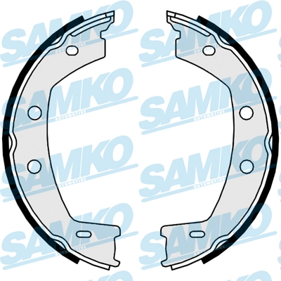 Brake Shoe Set, parking brake 89950