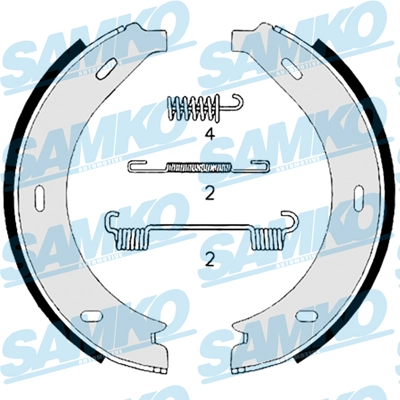 Brake Shoe Set, parking brake 88740