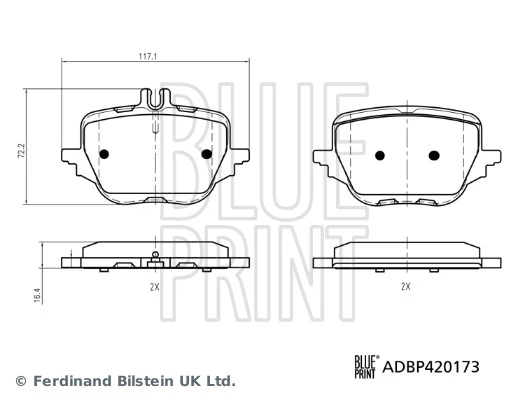 Brake Pad Set, disc brake ADBP420173