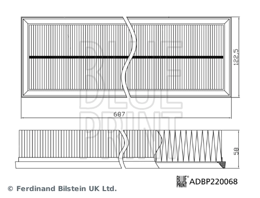 BLUE PRINT ADBP220068 Air Filter