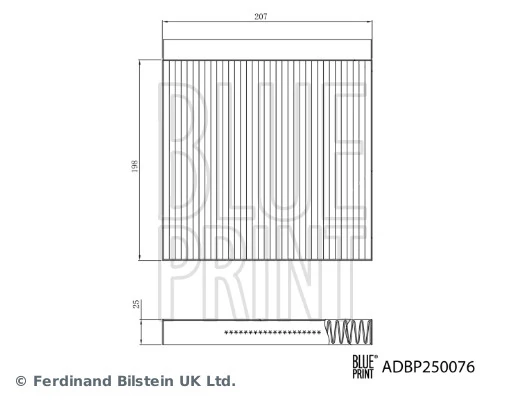Filter, cabin air ADBP250076