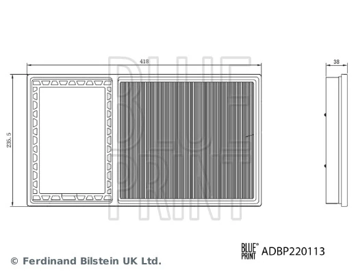 BLUE PRINT ADBP220113 Air Filter