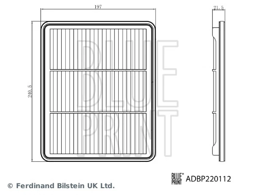 BLUE PRINT ADBP220112 Air Filter