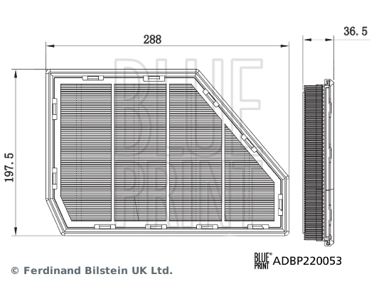 BLUE PRINT ADBP220053 Air Filter
