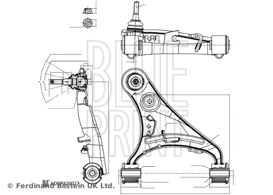 Control/Trailing Arm, wheel suspension ADBP860192