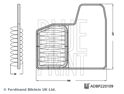 BLUE PRINT ADBP220109 Air Filter