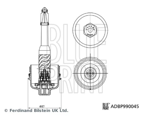 Cap, oil filter housing Blue Print Solution ADBP990045