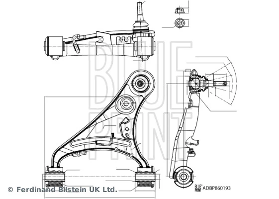 Control/Trailing Arm, wheel suspension ADBP860193