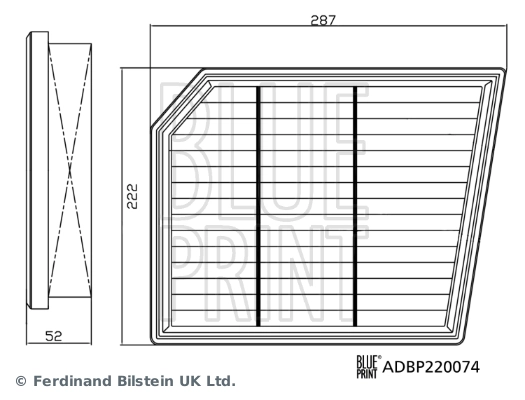 BLUE PRINT ADBP220074 Air Filter