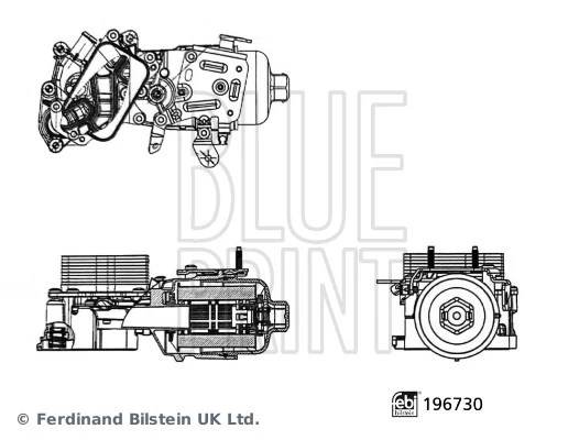 Housing, oil filter Blue Print Solution ADBP210219