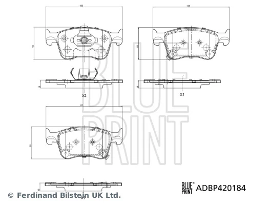 Brake Pad Set, disc brake ADBP420184