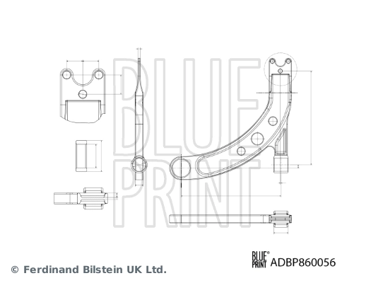 BLUE PRINT ADBP860056 Control/Trailing Arm, wheel suspension