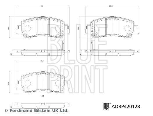 Brake Pad Set, disc brake ADBP420128