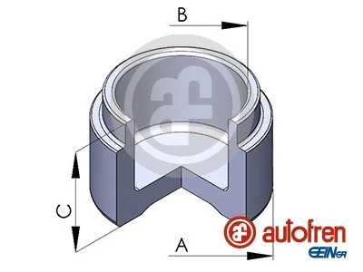 Piston, brake caliper D025127