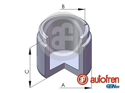 Piston, brake caliper D02531