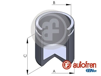 Piston, brake caliper D02573