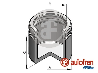 Piston, brake caliper D025798