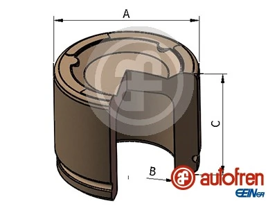 Piston, brake caliper D025623
