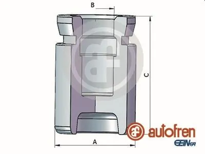 Piston, brake caliper D025432