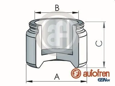 Piston, brake caliper D025139