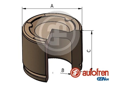 Piston, brake caliper D025593