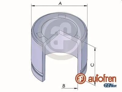 Piston, brake caliper D025322