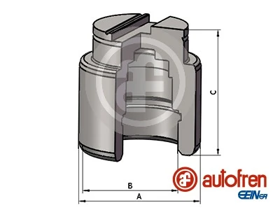 Piston, brake caliper D025741