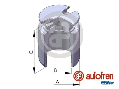 Piston, brake caliper D02554