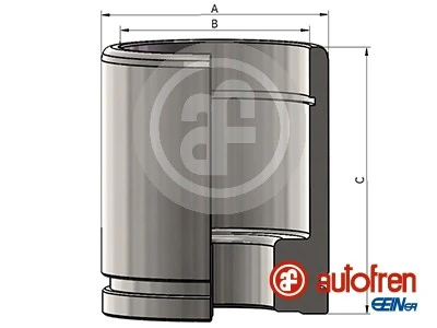 Piston, brake caliper D025376