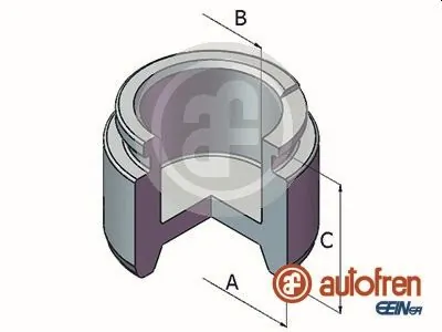 Piston, brake caliper D025321