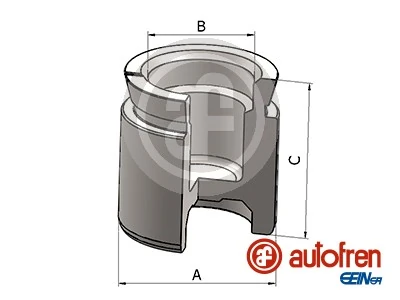 Piston, brake caliper D025861