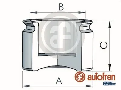Piston, brake caliper D025444