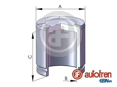 Piston, brake caliper D025817
